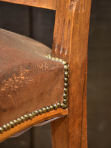 Set of eight Louis XVI style French dining chairs – leather