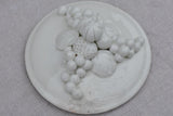 Pair of early 20th Century Italian soup tureens - white with sculpted garlands