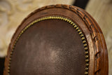 Set of eight Louis XVI style French dining chairs – leather