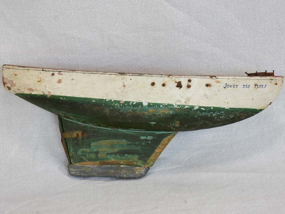 Early twentieth century wooden model boat toy