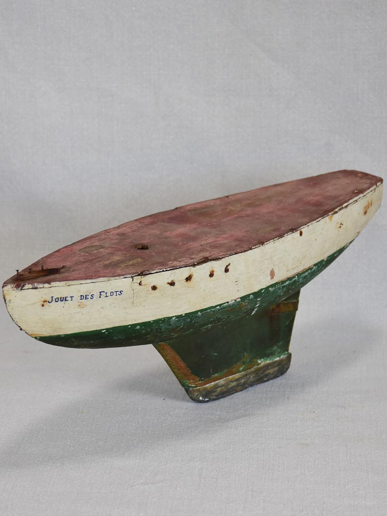 Early twentieth century wooden model boat toy