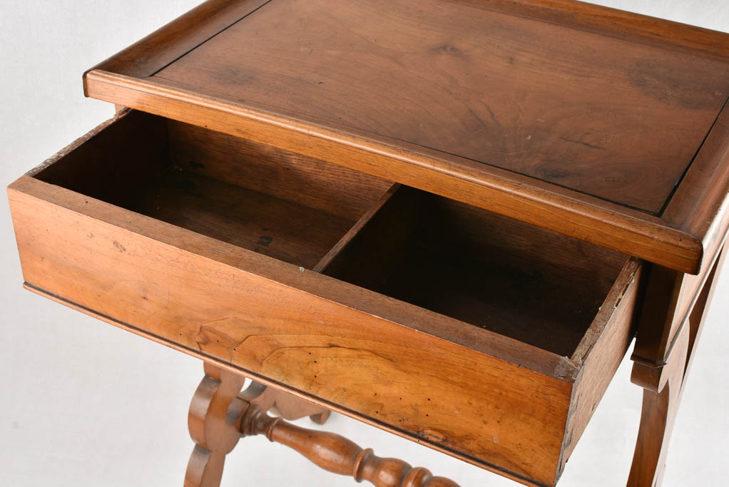 19th century beechwood side table / nightstand