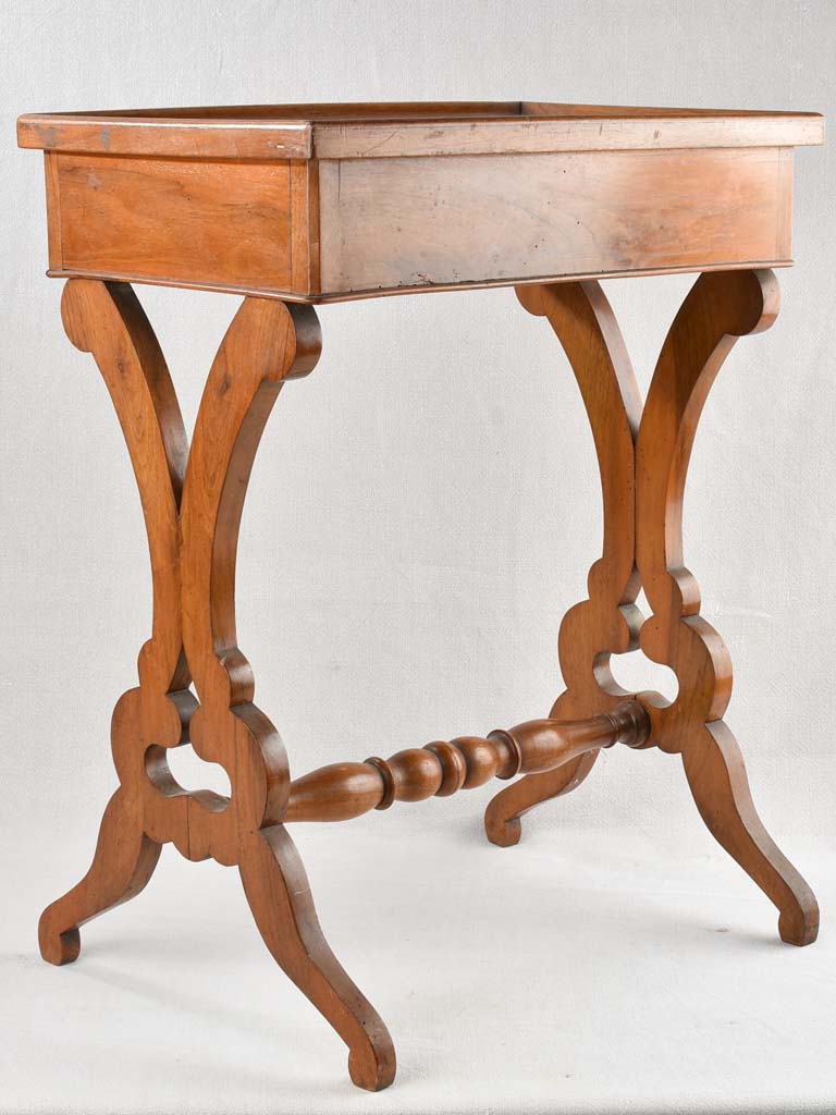 19th century beechwood side table / nightstand