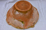 Very large tian - terracotta French bowl with ocher glaze 22¾"