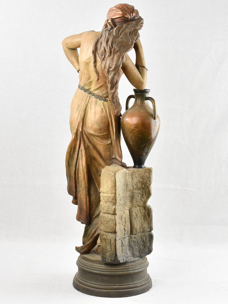 Chipped Goldscheider statue of Rebecca