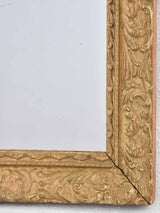 Vintage rectangular mirror with gilded frame