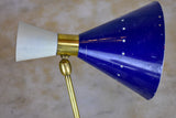 Original Stilnovo double wall sconce - blue, yellow white