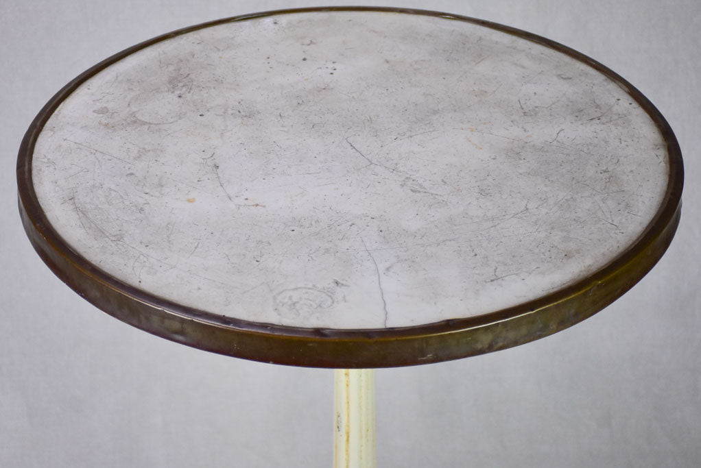 Early 20th Century French bistro table - marble and cast iron