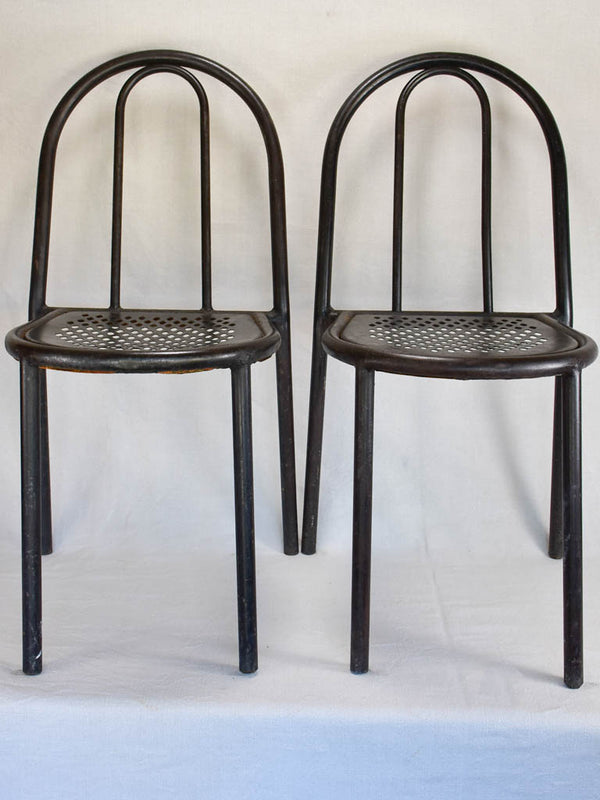 Iconic Tubor Attributed Metal Chairs