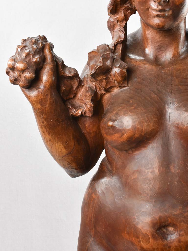 Wooden sculpture of a Bacchante - 1900s 44½"