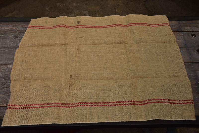 Vintage French linen tea towel – casino