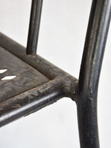 Elegant Black Metal 1970's Chairs