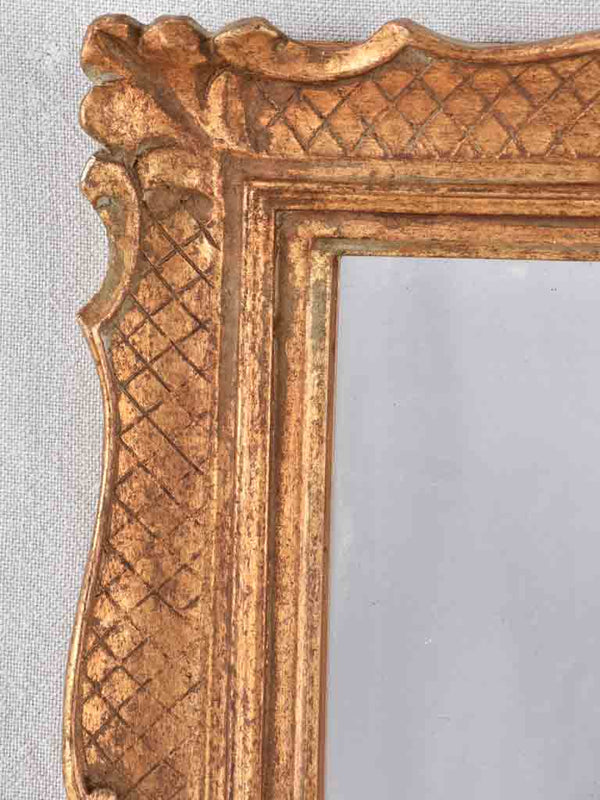 Pretty gilded mirror 18½" x 15¼"