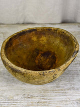 Primitive wooden bowl from south west France