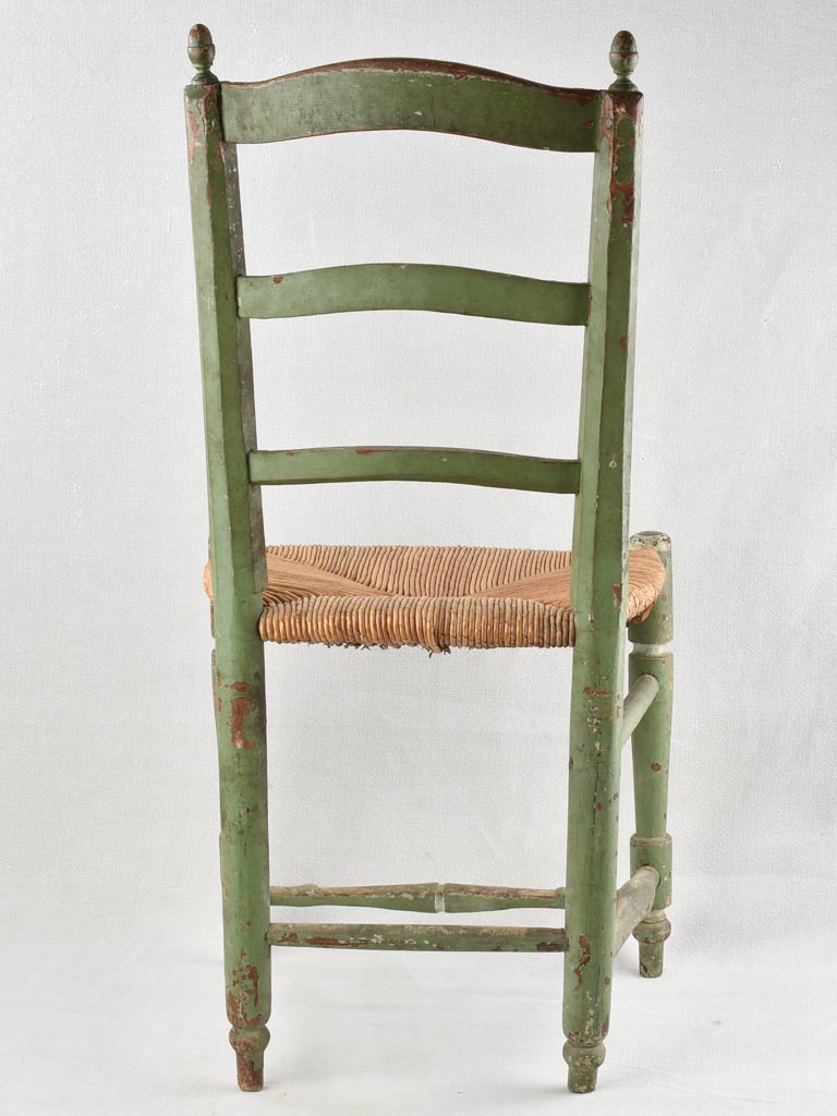 Antique Provençal straw armchair