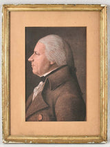 Historic 18th-century profile man portrait