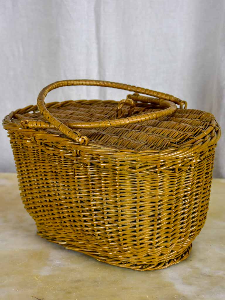 Antique French basket for fishing