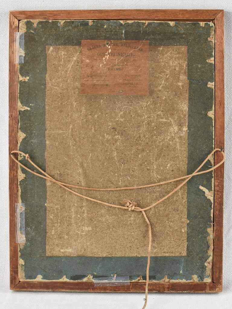Artistic 18th-century profile sketch framed
