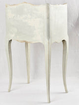 Antique French nightstand with distressed patina