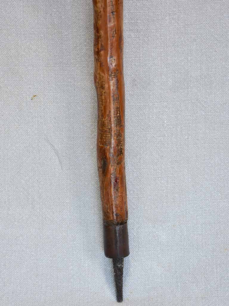 Rustic French walking stick/cane antique