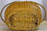 Antique French fishing creel - wicker