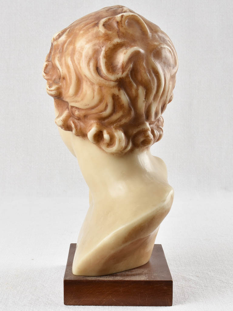 Rare collectible early-century wax bust