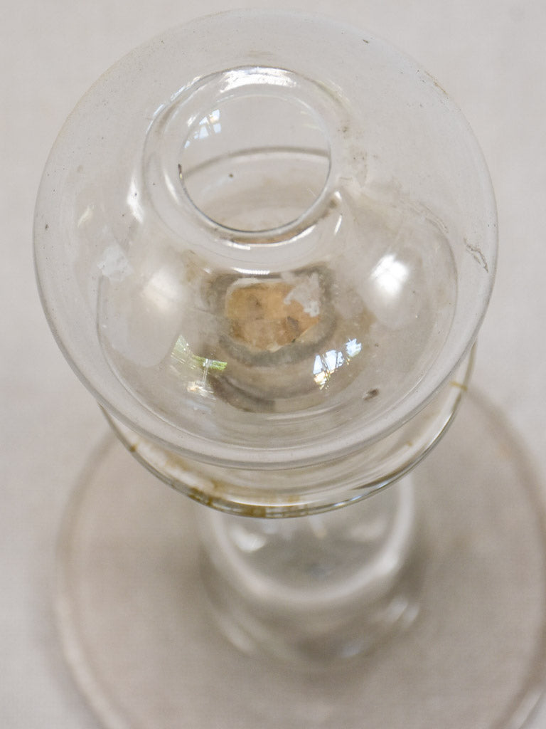 Antique French magnifying oil lamp loupe for lacework 9½"