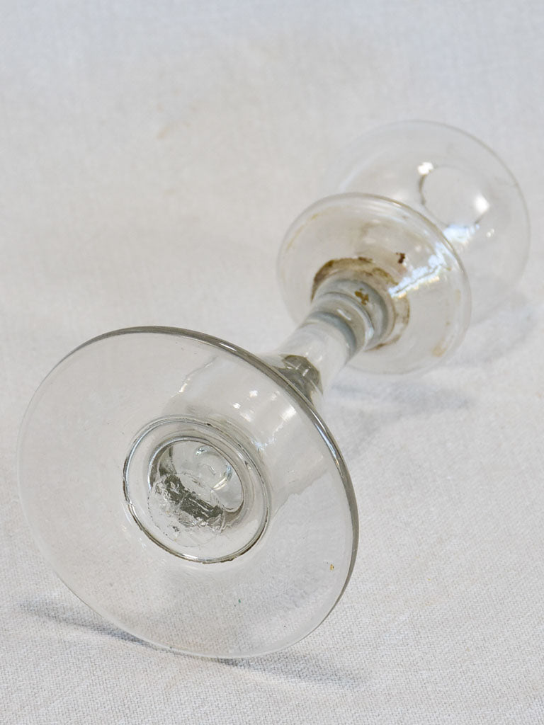 Antique French magnifying oil lamp loupe for lacework 9½"