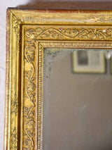 RESERVED LF Large two-pane Louis XVI Pier mirror with gilded frame & aged mercury glass 37¾" x 67"