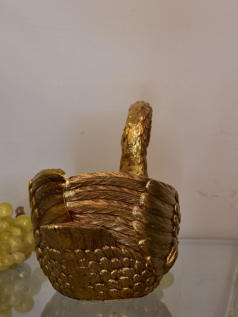 Gold Mauro Manetti swan ice bucket