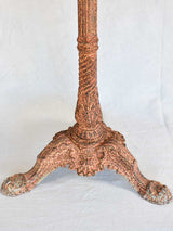Nineteenth-century French garden table with salmon red patina