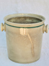 Antique French faience pot - Saindoux 9¾"