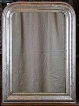 Silver antique French Louis Philippe mirror 27 ¼" x 36 ½"