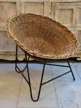 1950's & 60's wicker chairs - lot of seven