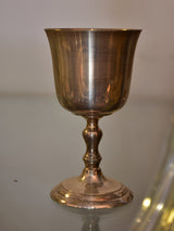Set of 12 French silver plated wine glasses