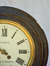 Rustic antique French clock from L'Isle-sur-La-Sorgue