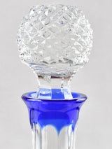 Vintage blue crystal carafe 1/4