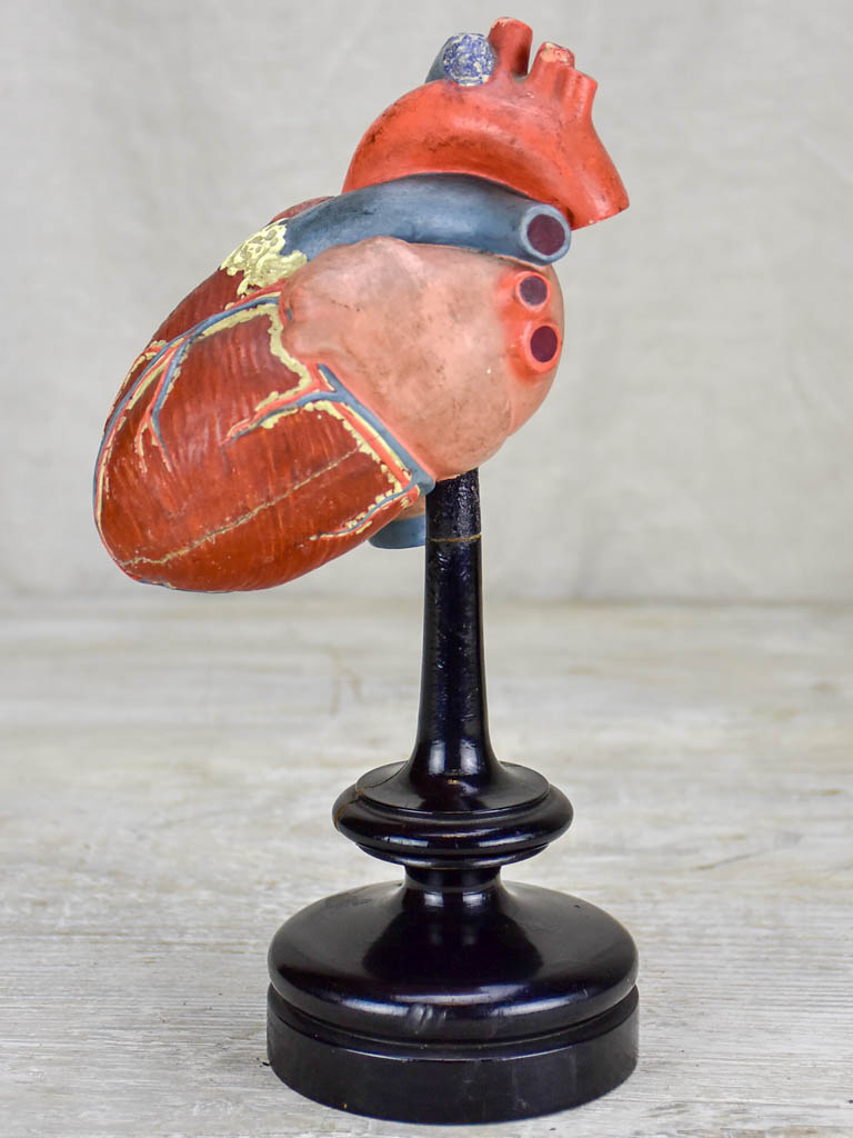 Antique French model of a heart in a Napoleon III marriage dome