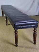 Long Napoleon III French bench seat from a bistro 110¼"