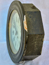 Wood-framed rustic French clock