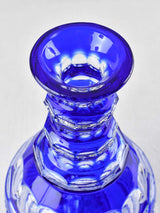 Vintage blue crystal carafe 2/4