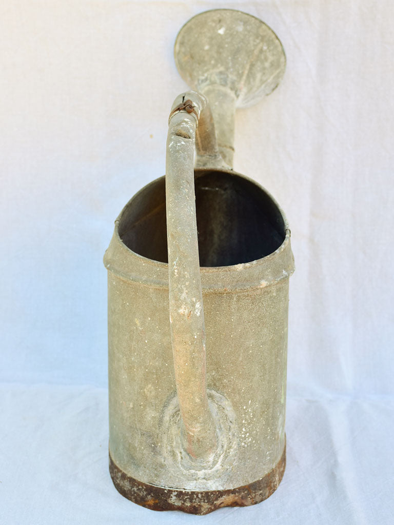 Large antique French zinc watering can - L'ideal
