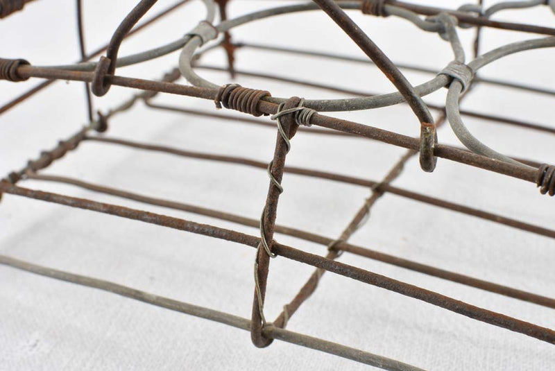Nostalgic handmade wirework glass carrier