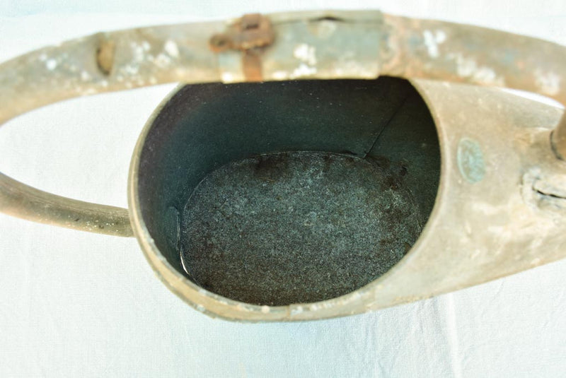 Large antique French zinc watering can - L'ideal