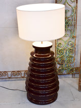 Pair of vintage lamps made with salvaged electrical isolators