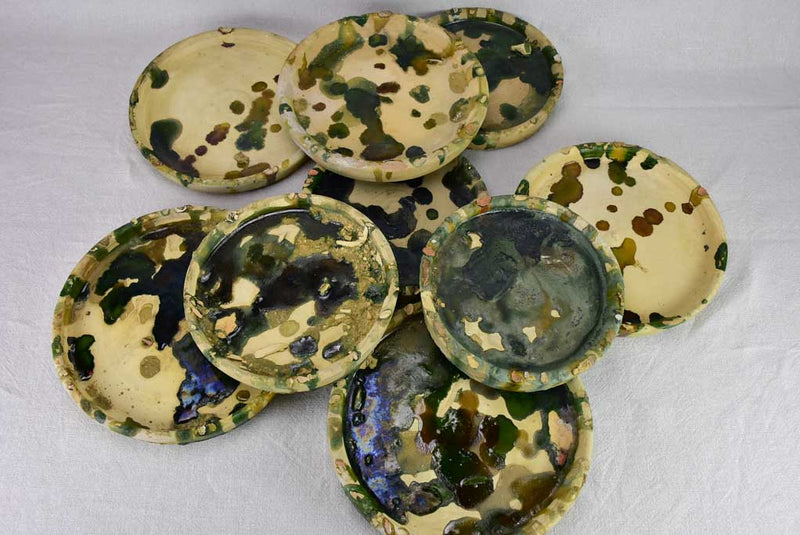 Collection of nine vintage potter's samples / cachepots