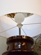 Pair of vintage lamps made with salvaged electrical isolators