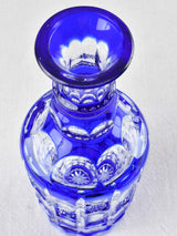 Vintage blue crystal carafe 4/4