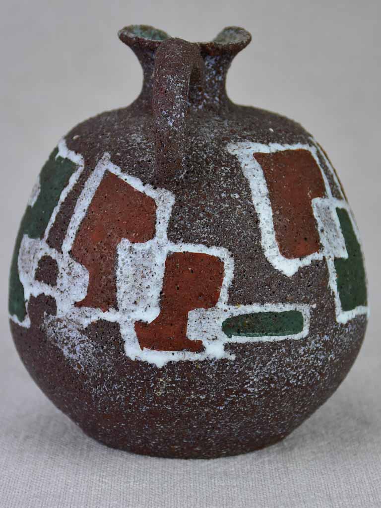 Pretty petite 1950's stoneware pitcher 4¾"