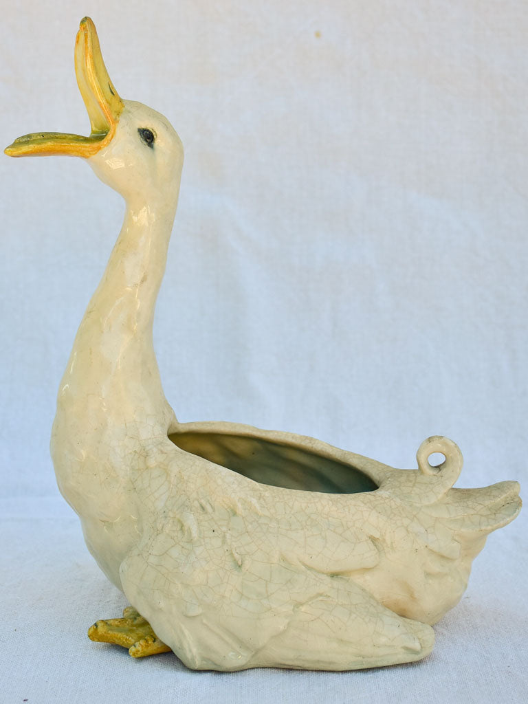 Antique French duck decoration 10¼"